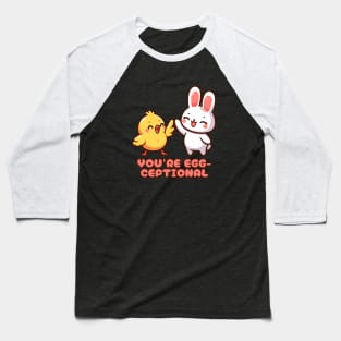 Egg-ceptional Bunny High Five Baseball T-Shirt